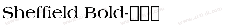 Sheffield Bold字体转换